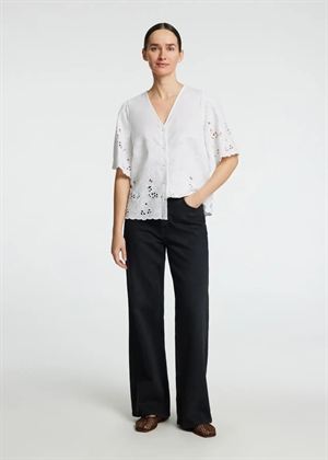 Dahlia ss broderi skjorte Hvid Selected Femme 